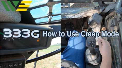 john deere skid steer creep mode|skid steer creeping problems.